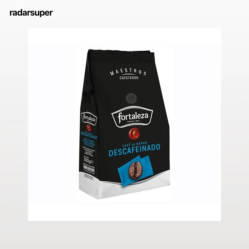 FORTALEZA Café fortaleza en grano descafeinado 500 gr.