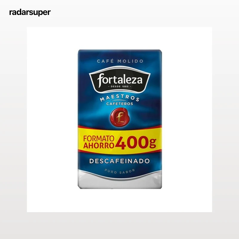FORTALEZA Café molido descafeinado natural 400 g.