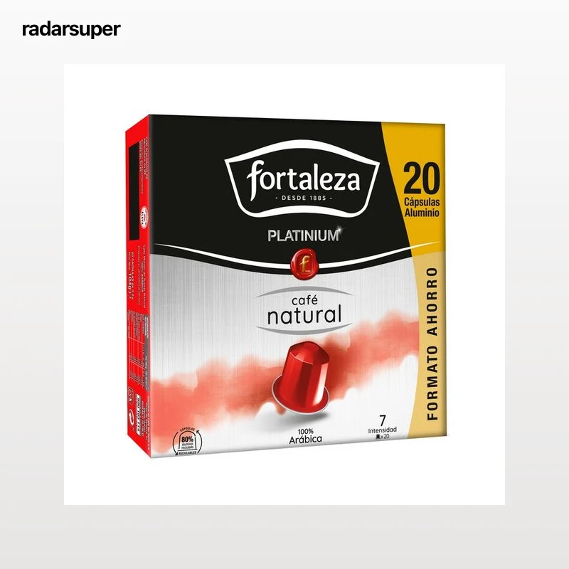 FORTALEZA Capsulas de café natural 20 und 104gr