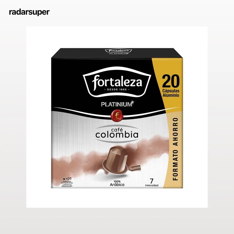 FORTALEZA PLATINIUM Café en cápsulas Colombia 20 uds.