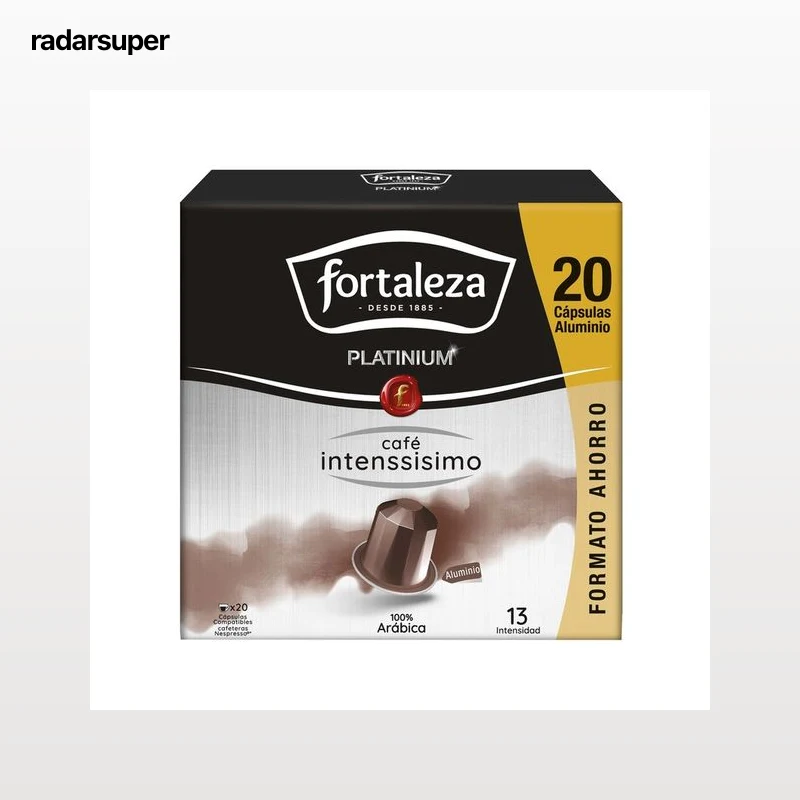 FORTALEZA PLATINIUM Café en cápsulas Intenssisimo I13,20 uds.