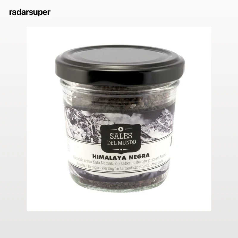 FOSSIL RIVER Sal negra del Himalaya en pétalos 120 g.