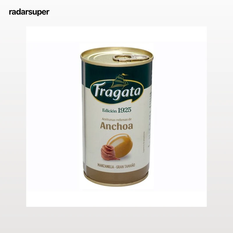FRAGATA Aceitunas manzanilla rellenas de anchoa en lata 150 gr.