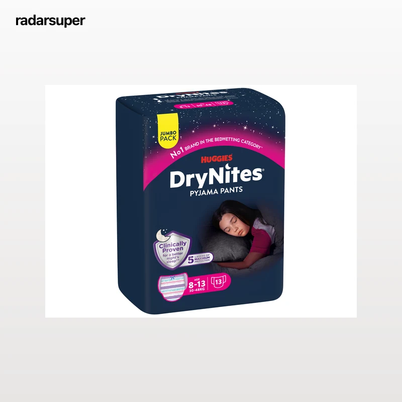 FRALDA CUECA HUGGIES DRYNITES MENINA 13UN