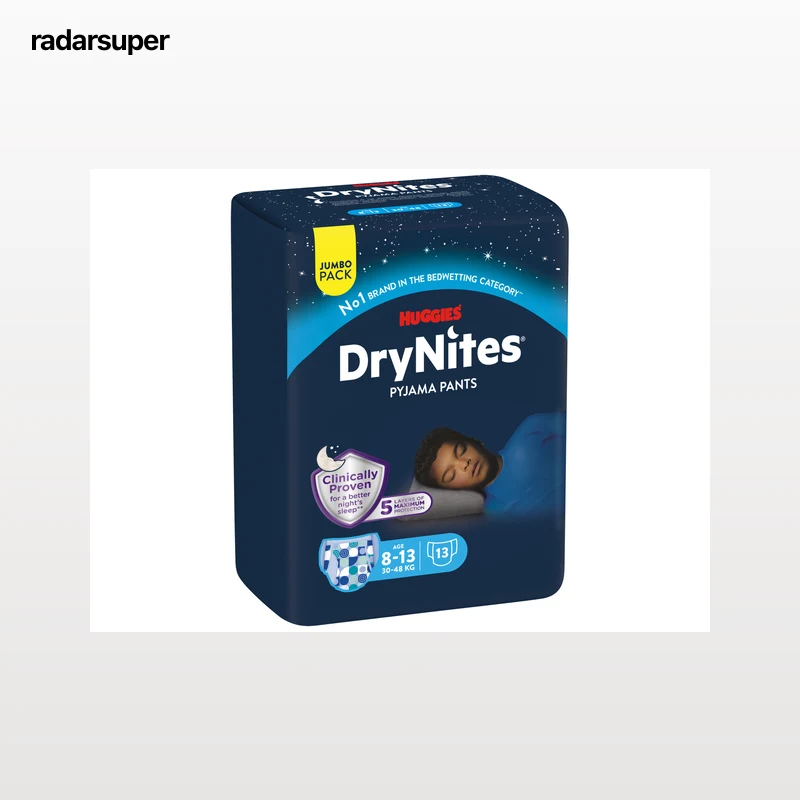 FRALDA CUECA HUGGIES DRYNITES MENINO 13UN