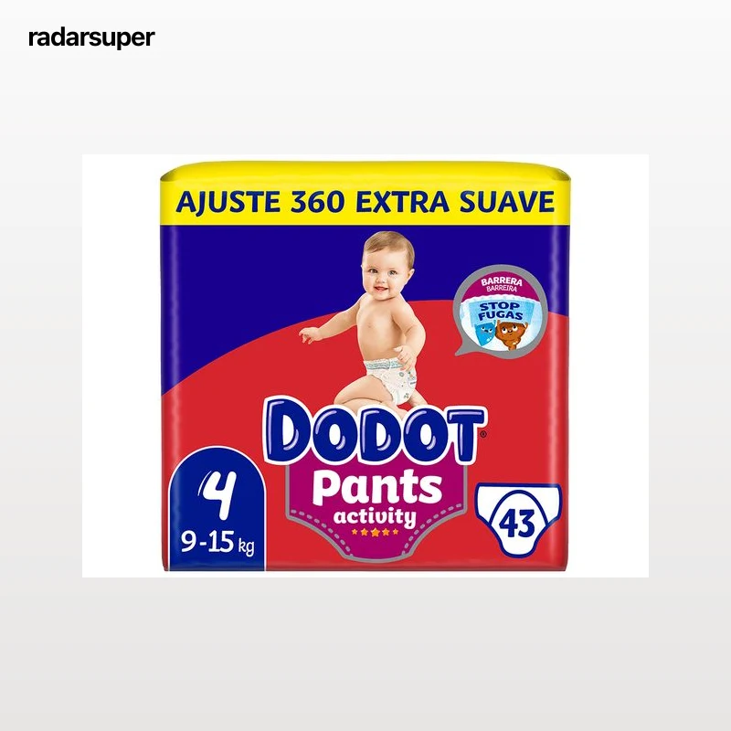 FRALDAS CUECA DODOT ACTIVITY EXTRA T4 9-15KG 43UN