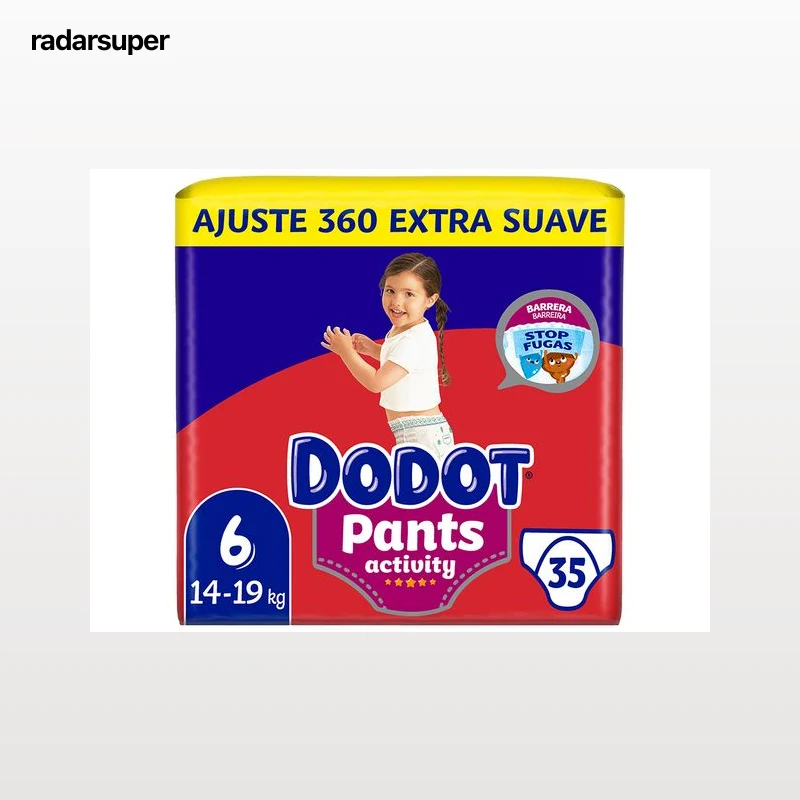 FRALDAS CUECA DODOT ACTIVITY EXTRA T6 14-19KG 35UN