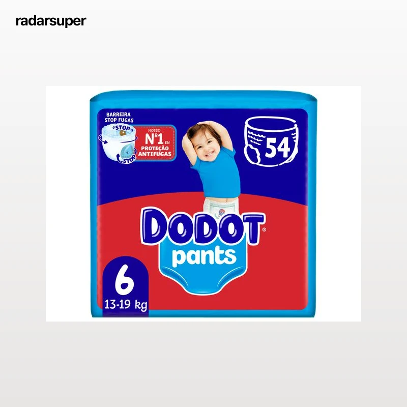 FRALDAS CUECA PANTS DODOT T6 14-19KG 54UN