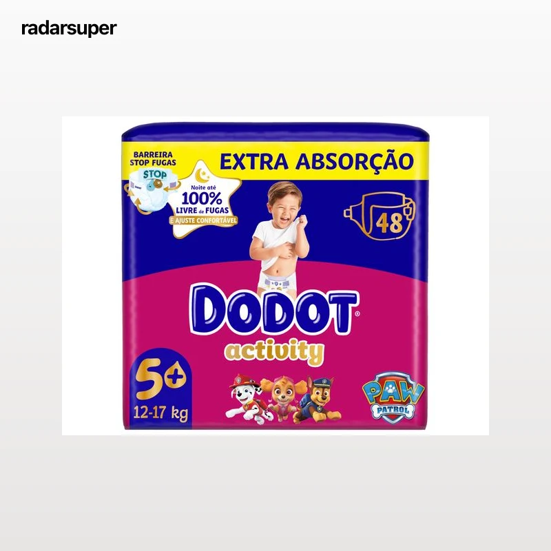 FRALDAS DODOT ACTIVITY EXTRA T5 12-17KG 48 UN