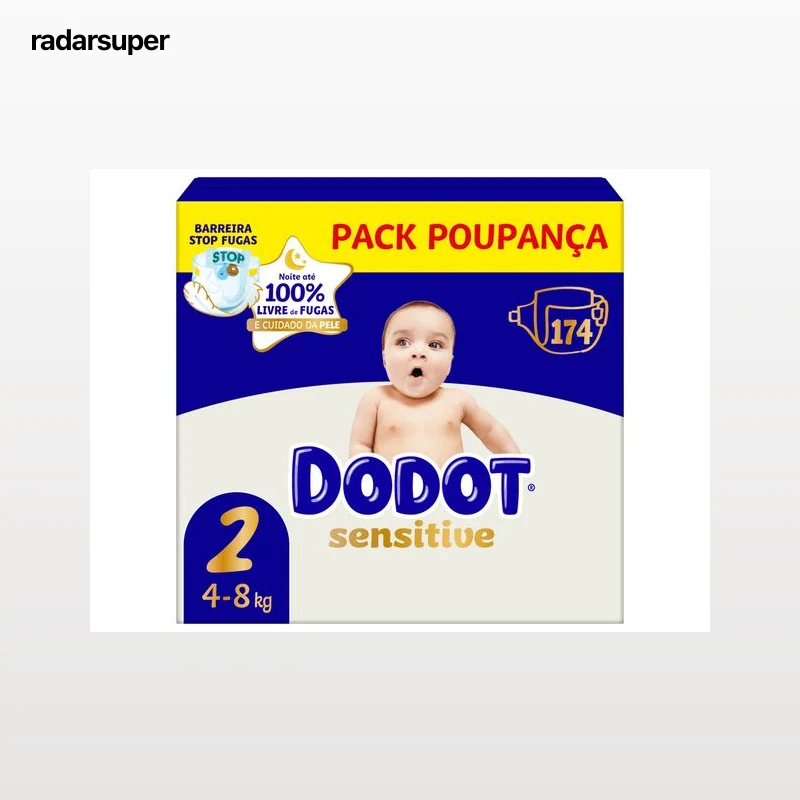 FRALDAS DODOT SENSITIVE BOX T2 174UN