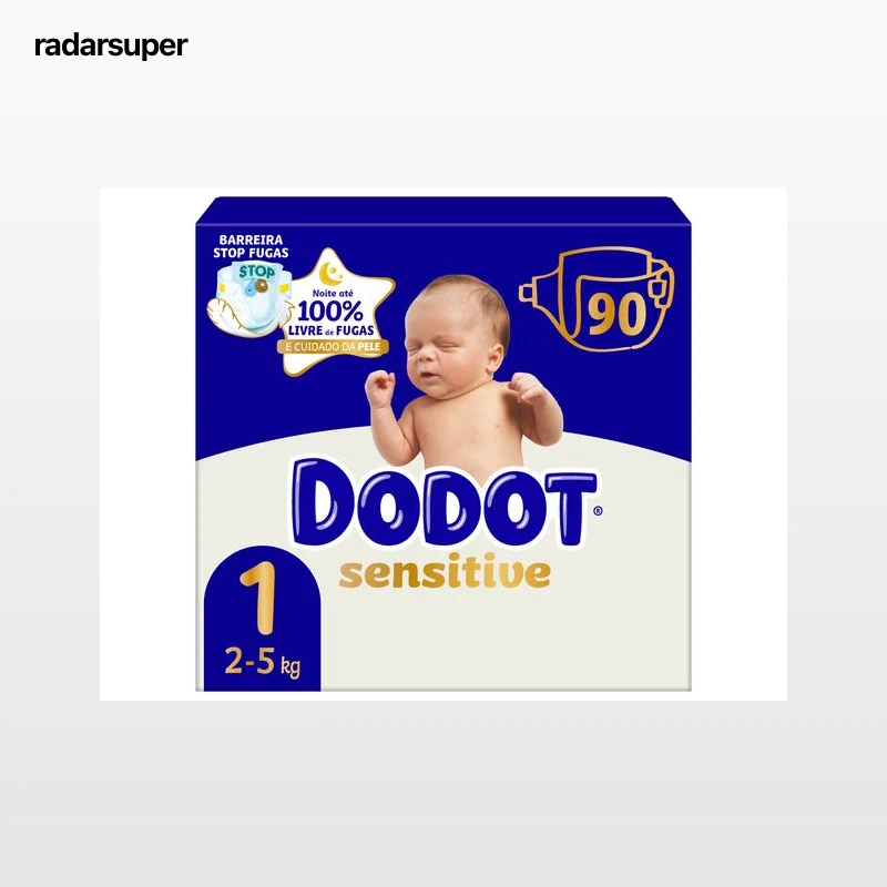 FRALDAS DODOT SENSITIVE T1 90UN