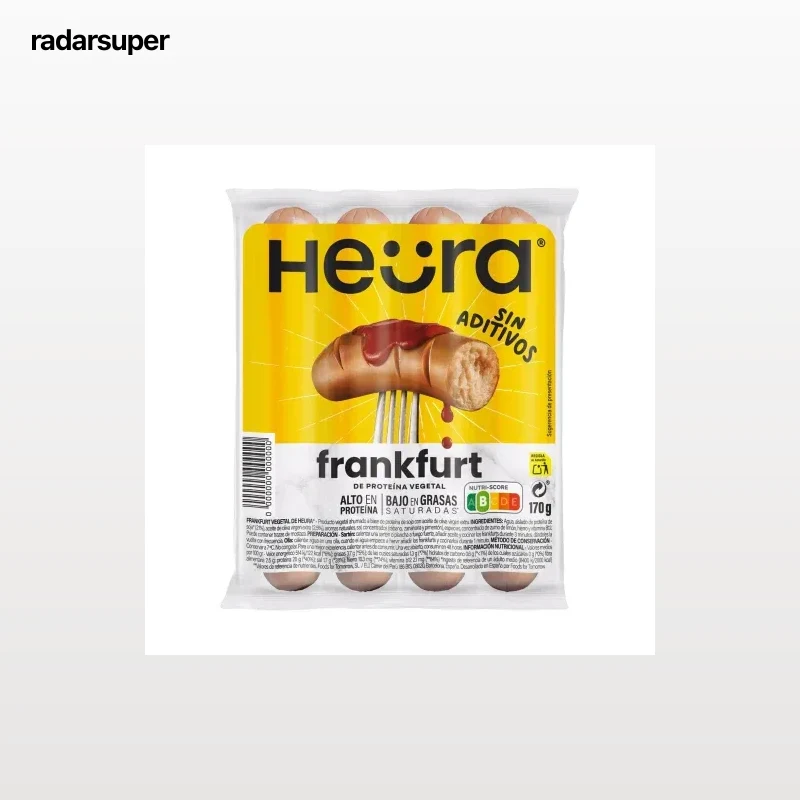 Frankfurt vegetal Heura 170 g.