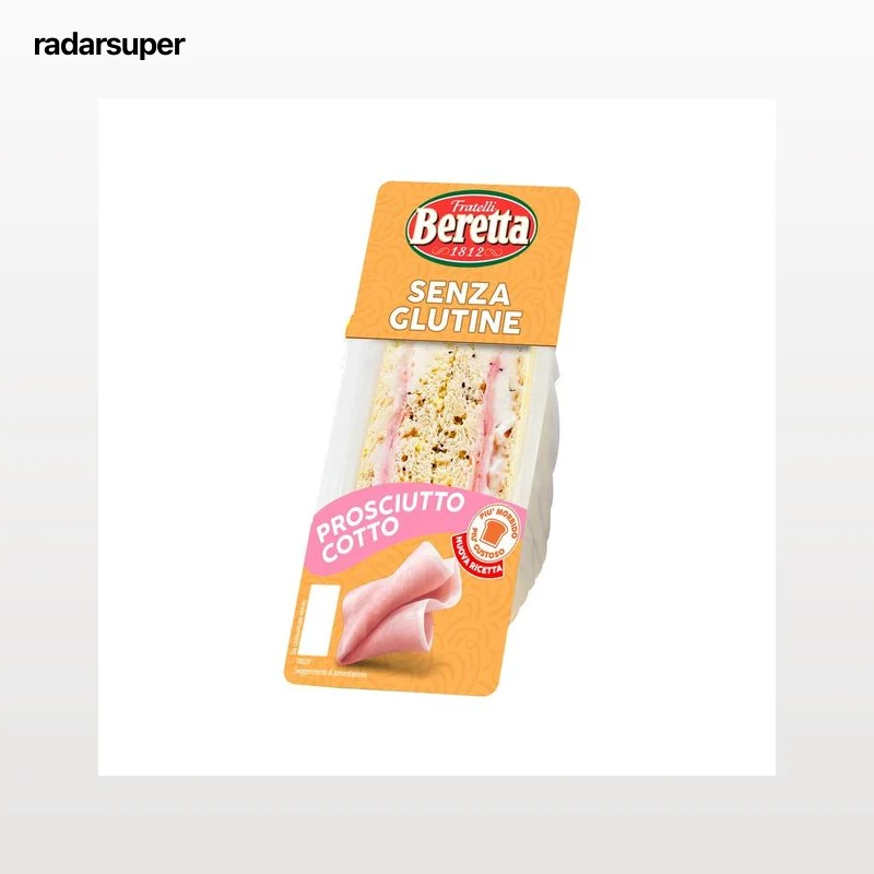 FRATELLI BERETTA Sándwich de jamón cocido y mayonesa sin gluten 150 g.