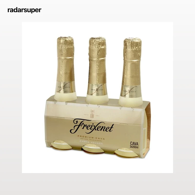 FREIXENET Carta nevada Cava semiseco benjamín de 3 x 20 cl.