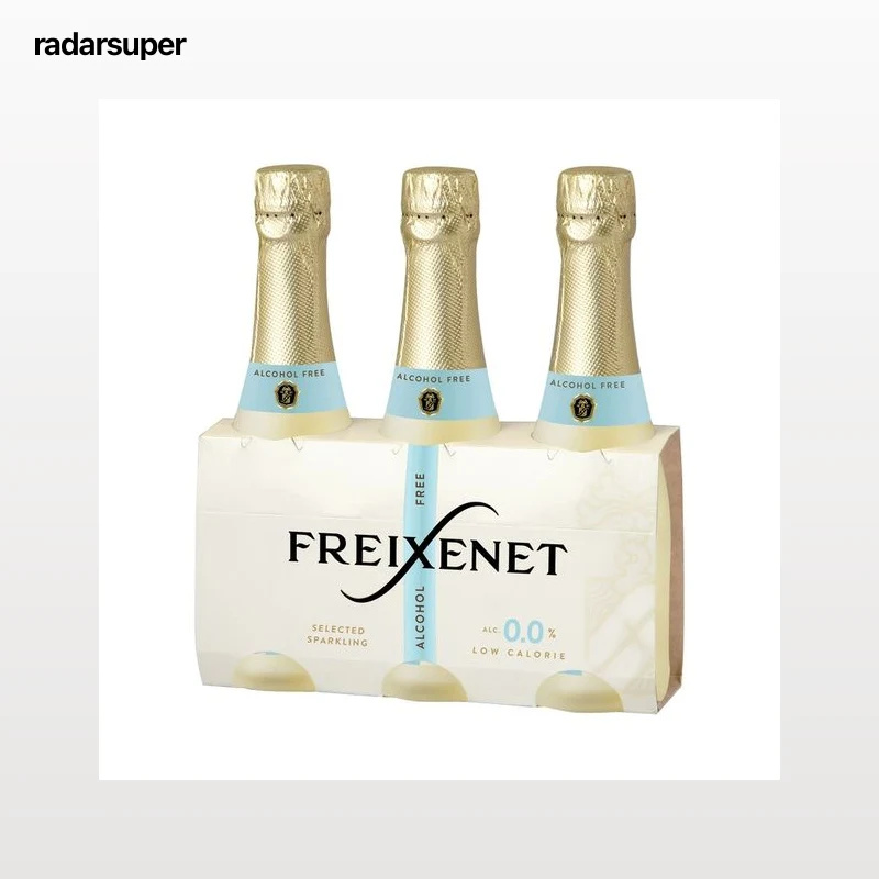 FREIXENET Espumoso blanco sin alcohol (0,0%), con ligeros toques frutales y bajo en calorias benjamín 3 x 20 cl.