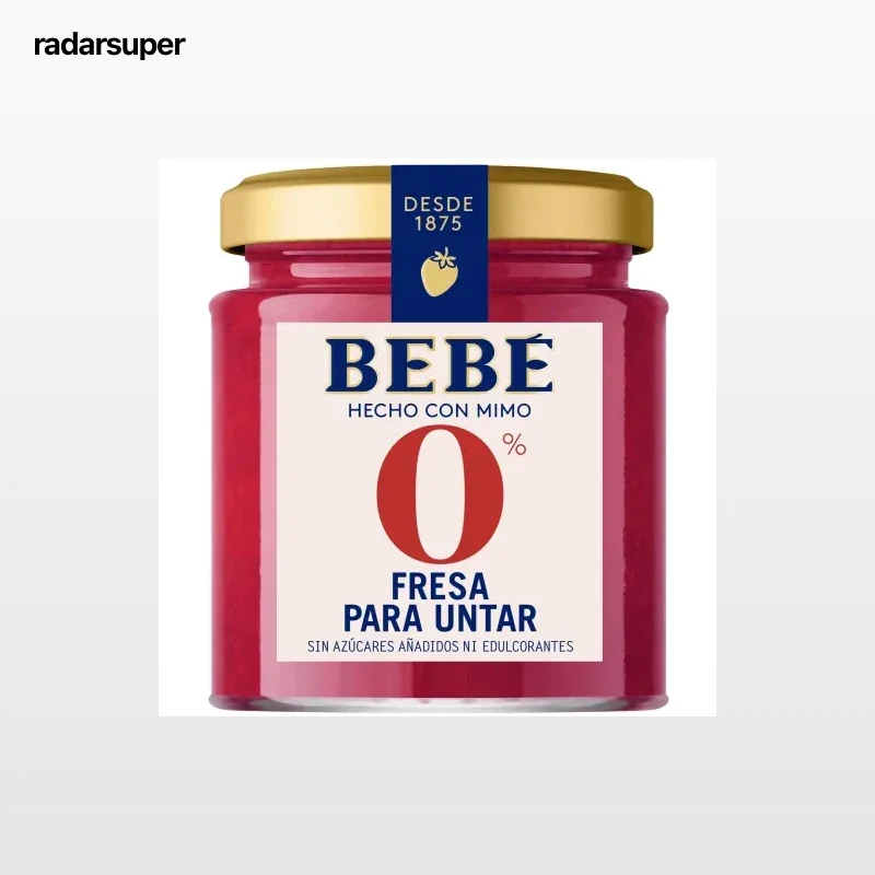 Fresa para untar Bebé sin azúcar añadido 230 g.