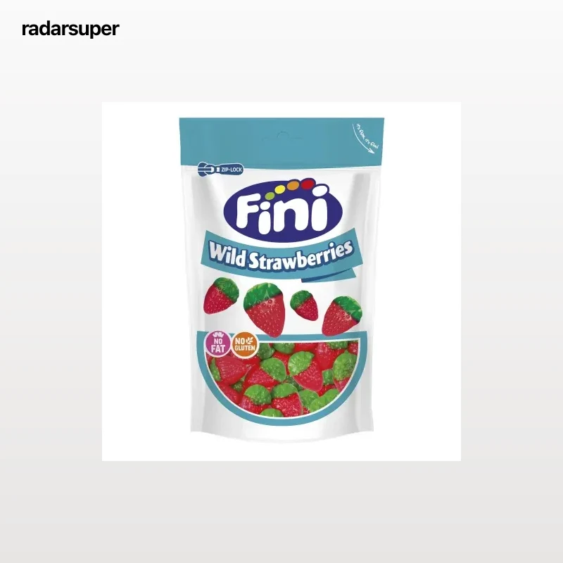 Fresas de goma Fini sin gluten 180 g.