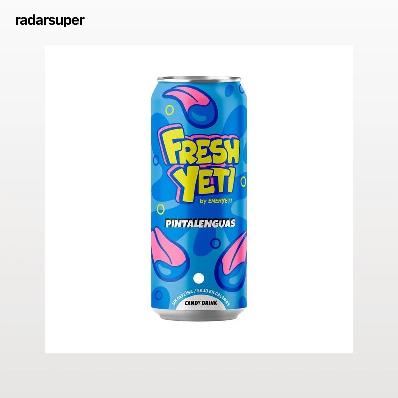FRESHYETI Bebida refrescante pintalengua lata 50 cl.