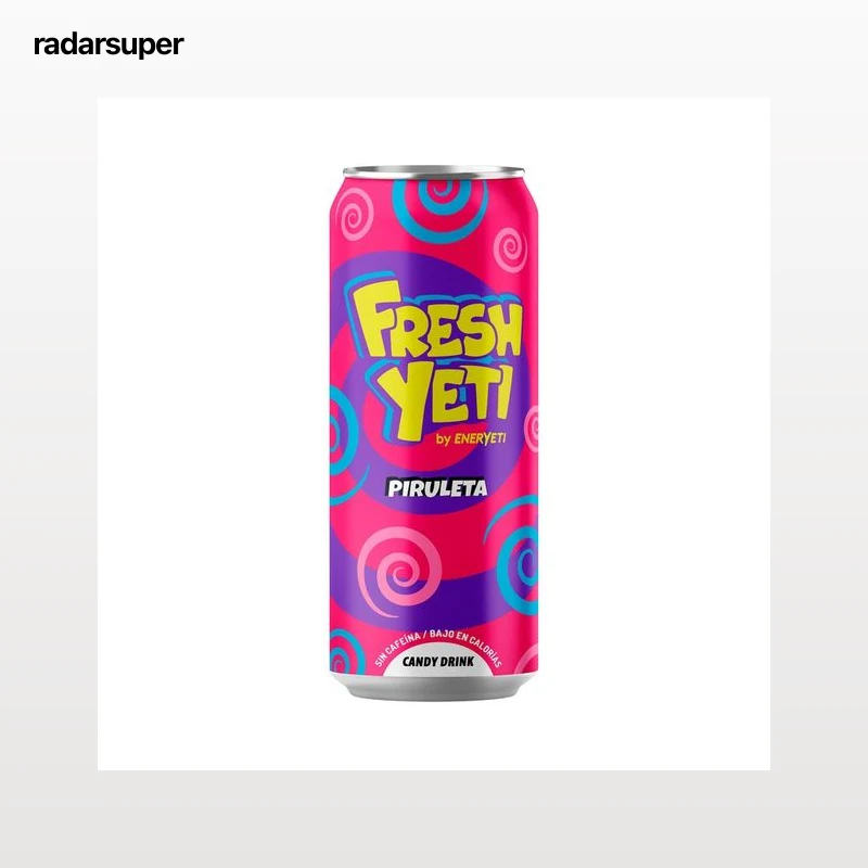 FRESHYETI Bebida refrescante piruleta lata 50 cl.