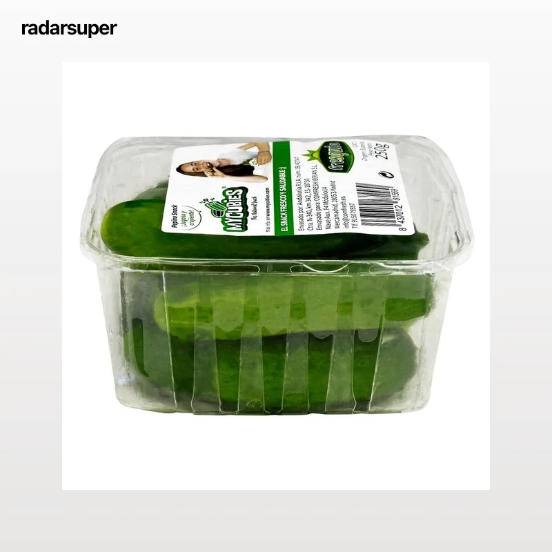FRESQUIA Pepinos snack, bandeja 250 g.