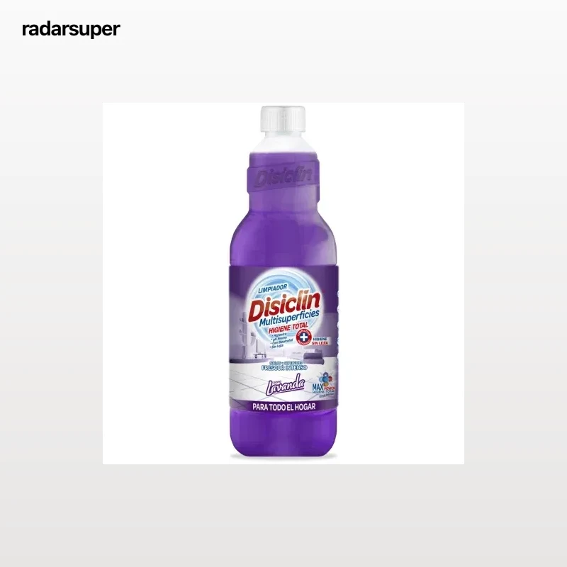 Friegasuelos multi superficies frescor intenso higieniza y perfuma aroma lavanda Disiclin 1000 ml.
