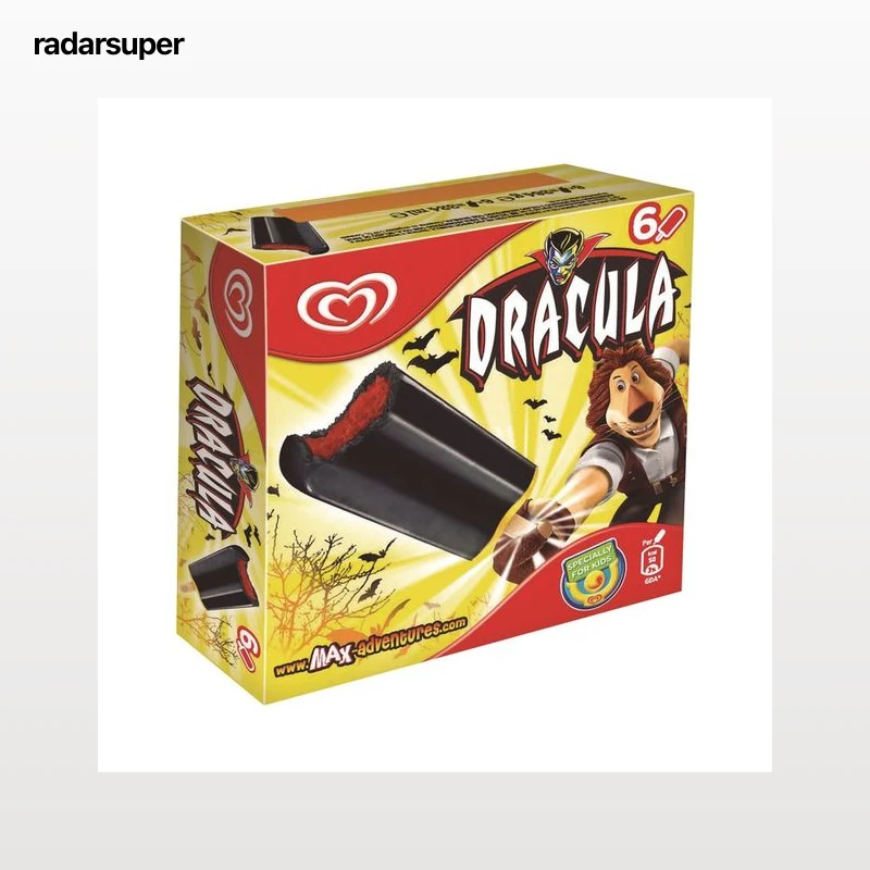 FRIGO Polo de cola, relleno de helado de fresa 6 x 54 g.