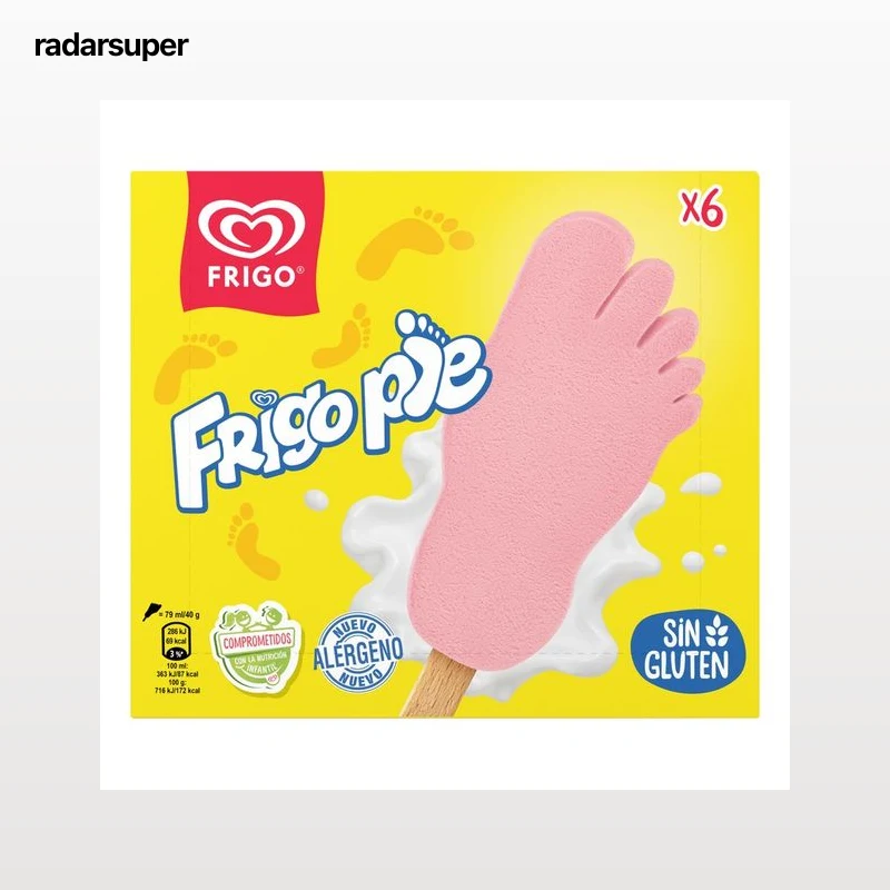 FRIGO Polo Frigopie con sabor a fresa FRIGO 6x 79 ml.
