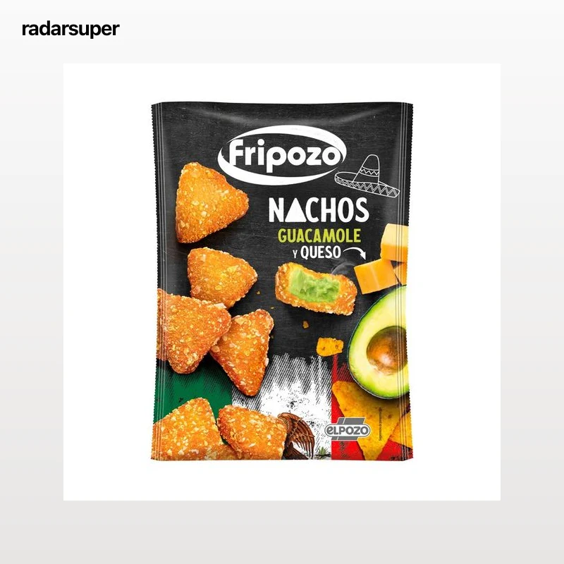 FRIPOZO Nachos con guacamole y queso 250 g.