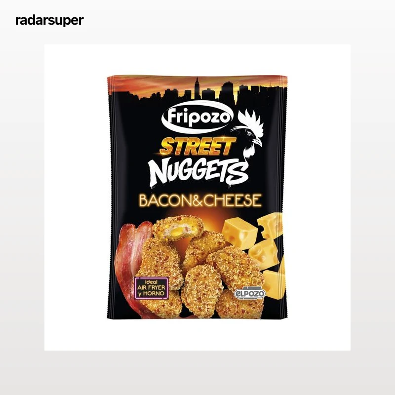 FRIPOZO Nuggets de pollo con queso fundido y bacon en el interior 250 g.