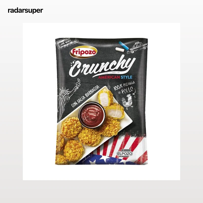 FRIPOZO Palomitas de pollo crujientes con salsa barbacoa  Crunchy de El Pozo 300 g.