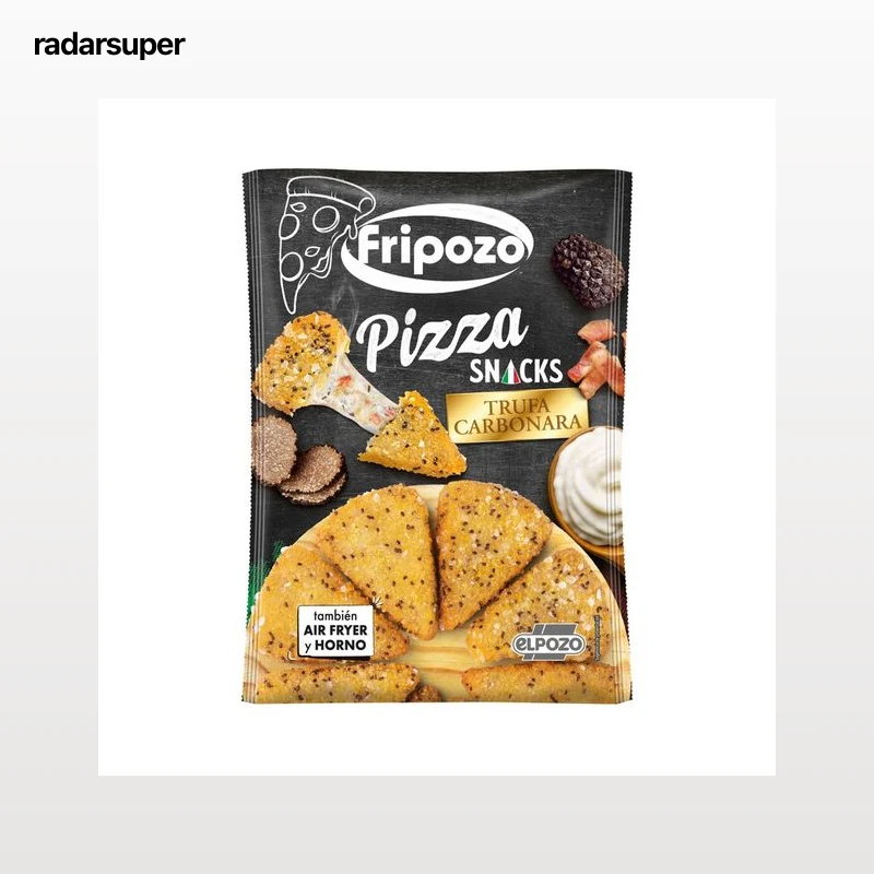 FRIPOZO Pizza snacks congelados con salsa carbonara y trufa empanadas 250 g.