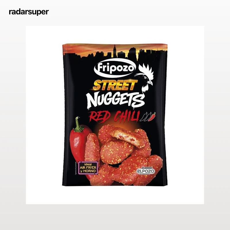 FRIPOZO Street red chili Nuggets de pollo con rebozado e interior picante 250 g.