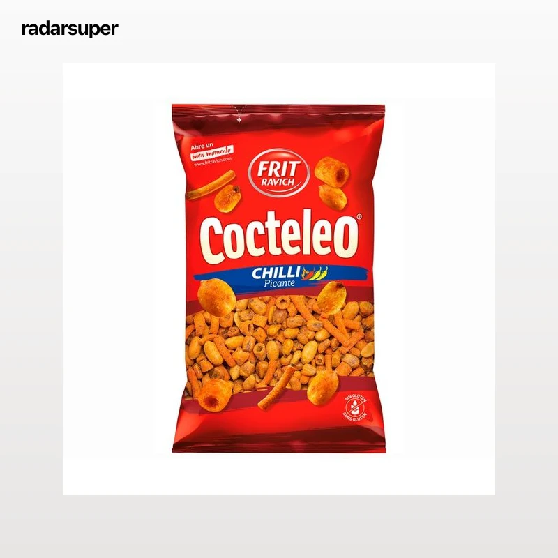 FRIT RAVICH Cocktail de frutos secos con sabor a barbacoa y chili 300 g.