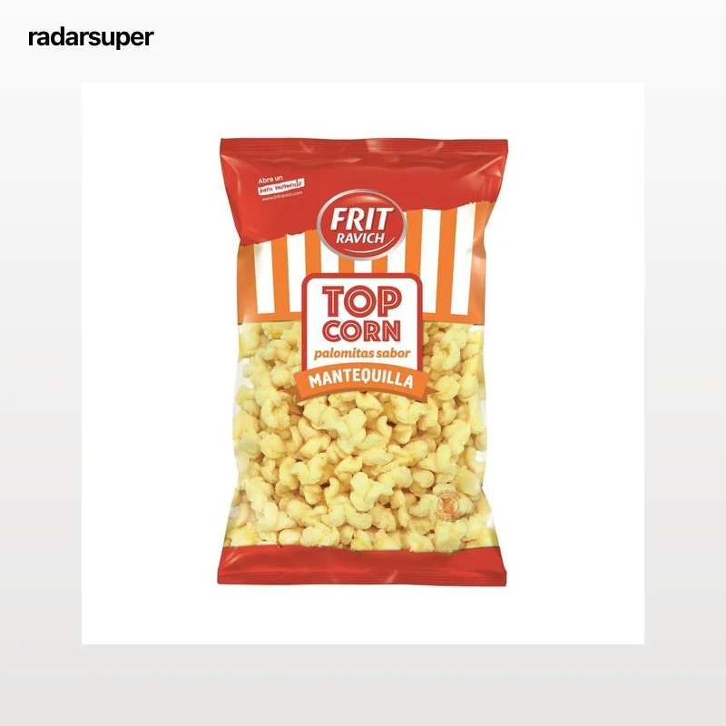 FRIT RAVICH Palomitas sabor a mantequilla top corn 80 gramos.