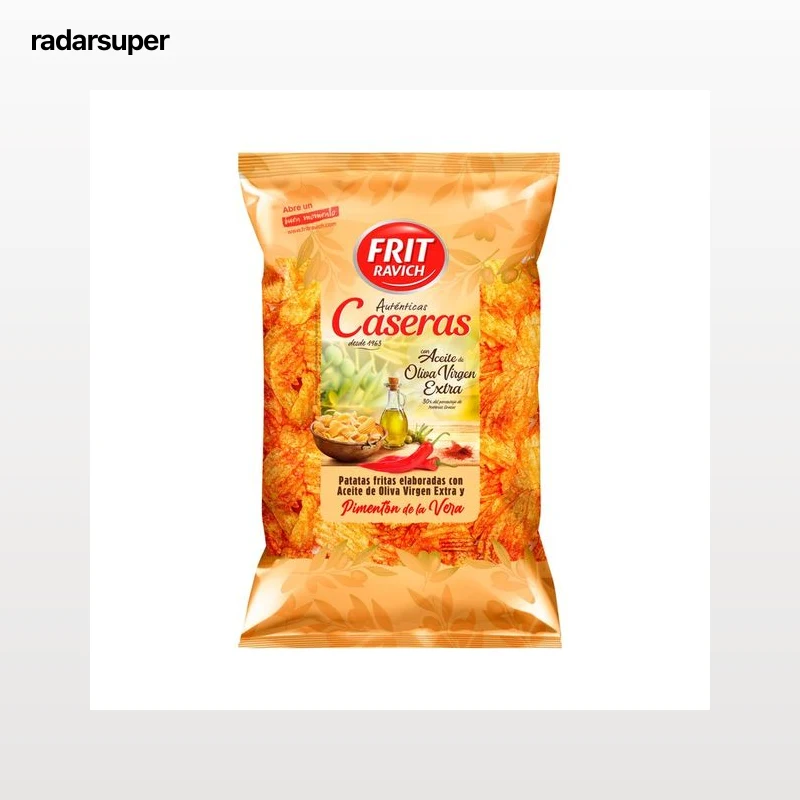 FRIT RAVICH Patatas onduladas caseras con sabor a pimentón 160g