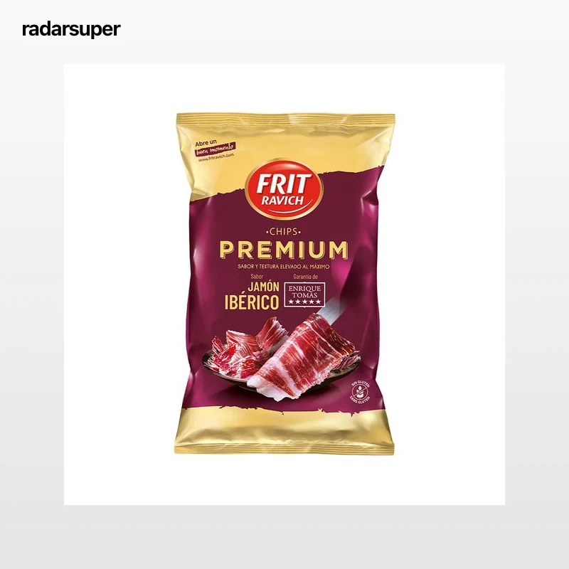 FRIT RAVICH PREMIUM Patatas fritas sabor jamón Ibérico 150 g.