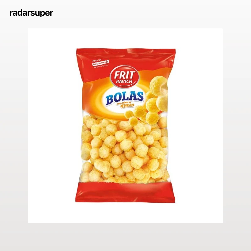 FRIT RAVICH Snack de bolas de maíz con sabor a queso bolsa de 110 g.