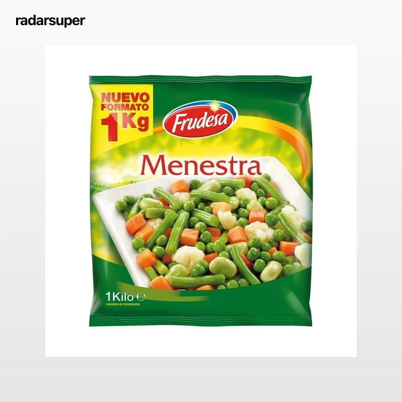 FRUDESA Menestra de verduras ultracongeladas FRUDESA 1 kg.