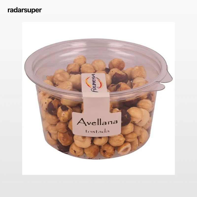 FRUMESA Avellanas tostadas tarrina de 200 g.