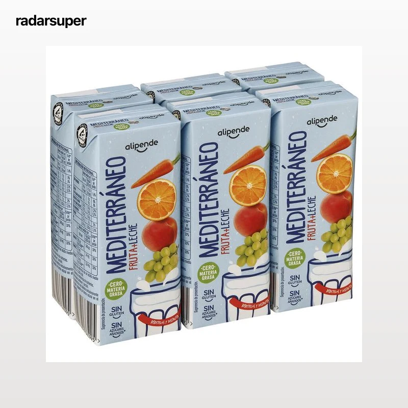 Fruta con leche mediterráneo Alipende pack 6