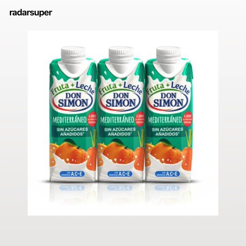 Fruta+Leche Sin azucar añadido Don Simon P3 mediterraneo