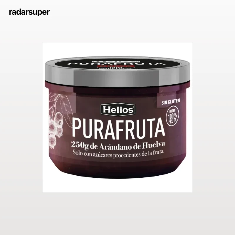 Fruta para untar de arándano Pura Fruta Helios sin gluten 250 g.
