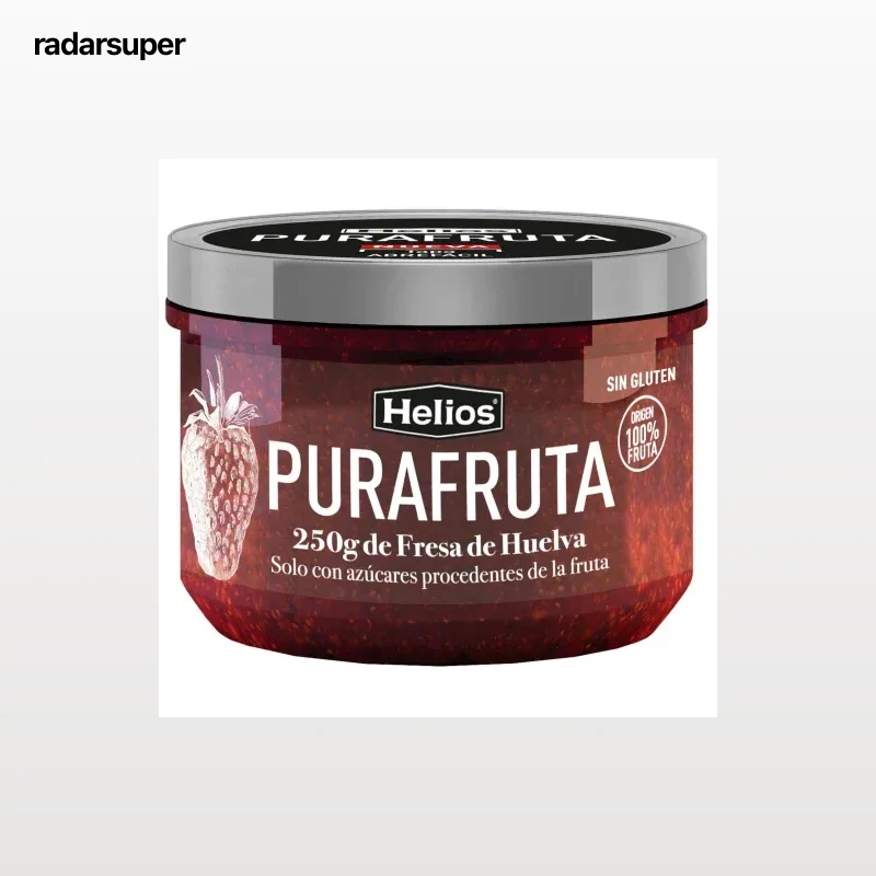 Fruta para untar de fresa Pura Fruta Helios sin gluten 250 g.