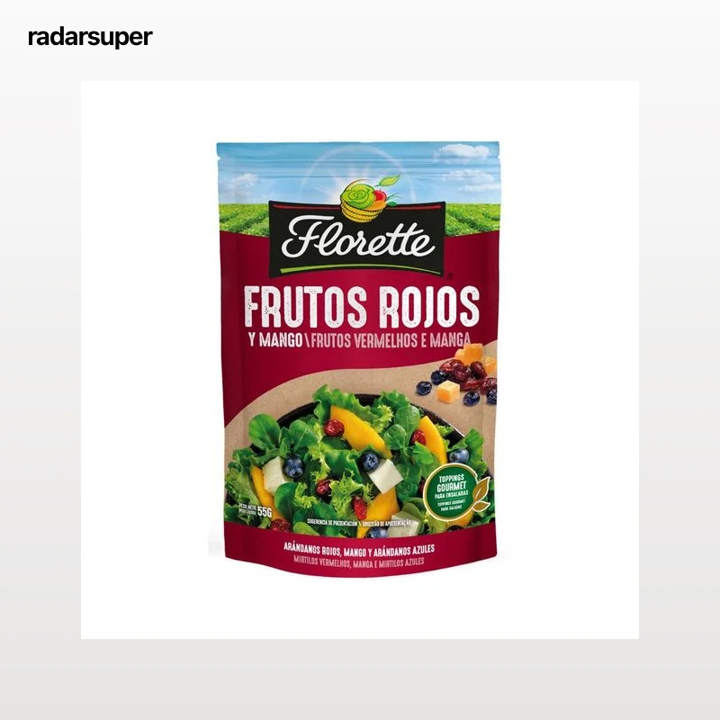 Frutos rojos y mango FLORETTE 55 g.