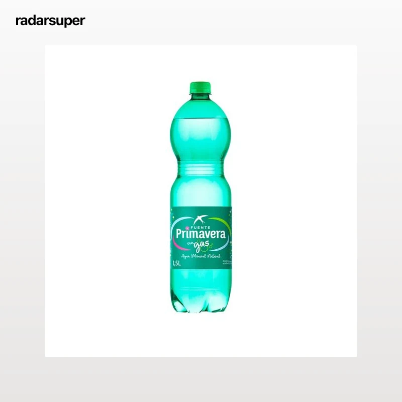 FUENTE PRIMAVERA Agua mineral con gas botella de 1,50 l.