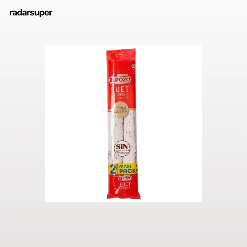 Fuet casero El Pozo sin gluten pack de 2 unidades de 150 g