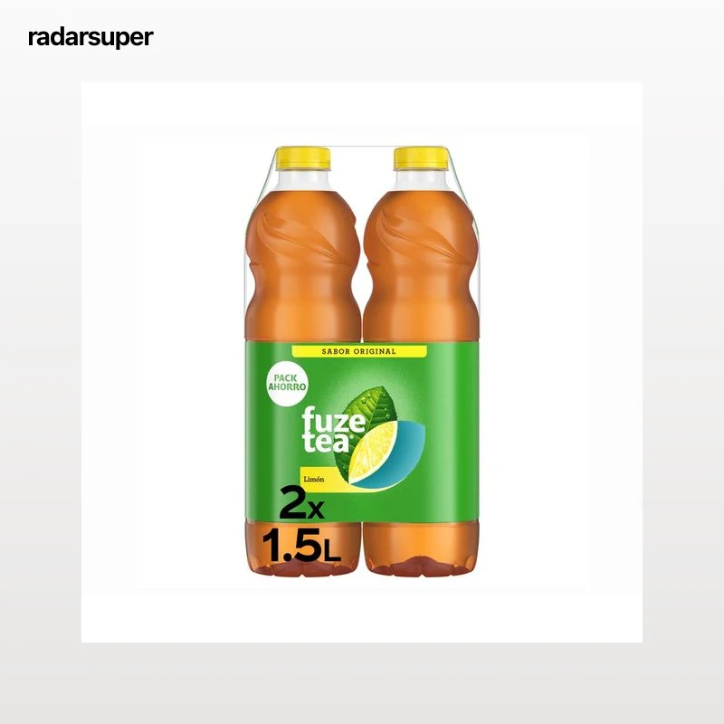 FUZE TEA Bebida té al limón pack 2 botellas de 1,5 l.