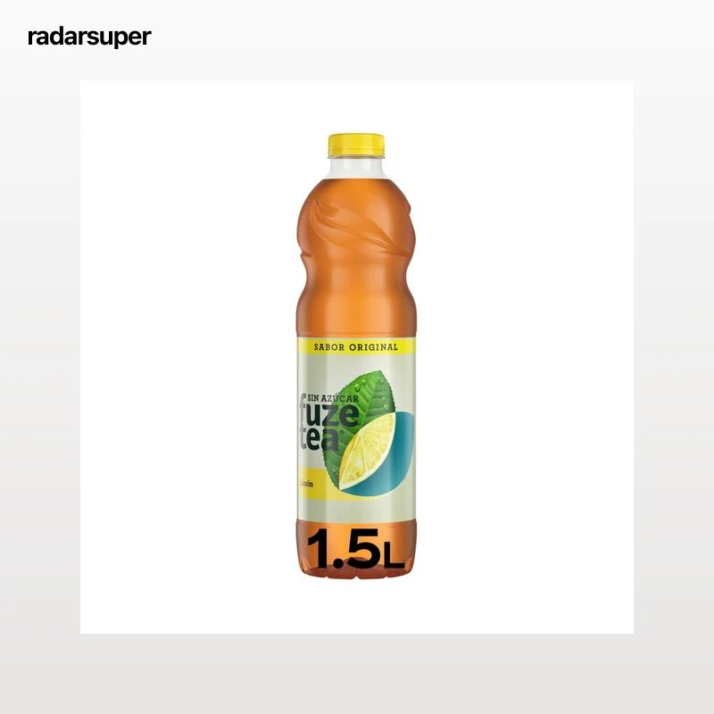 FUZE TEA Bebida te limón sin azúcar original botella 1,5 l.