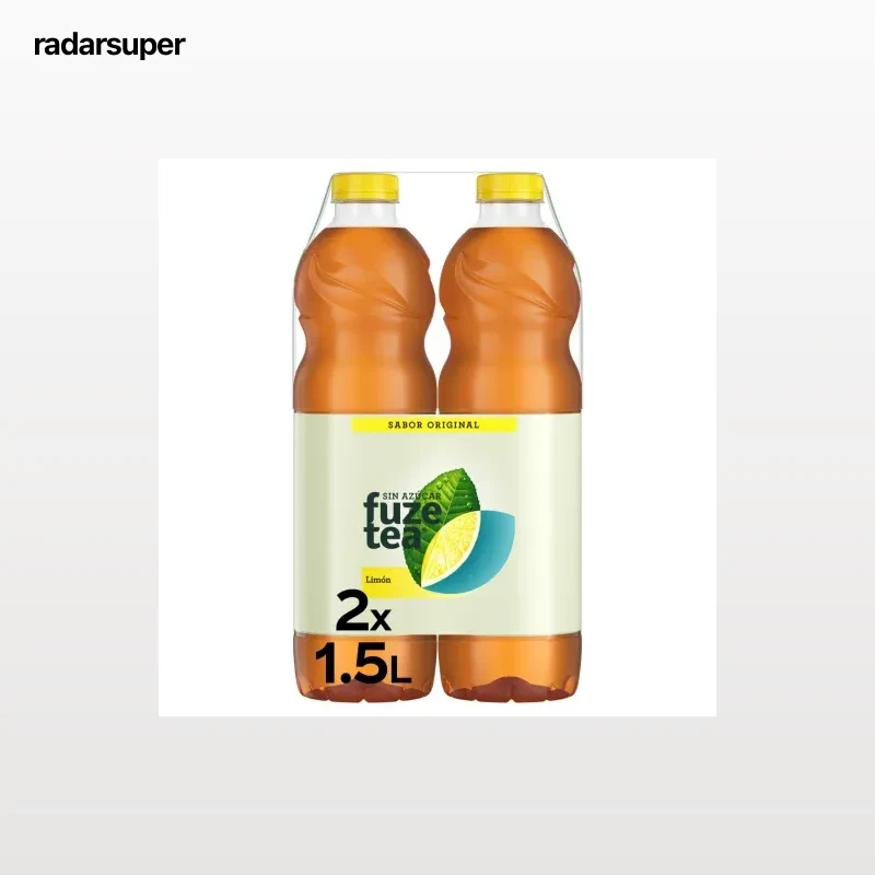 Fuze Tea limón sin azúcar pack 2 botellas 1,5 l.