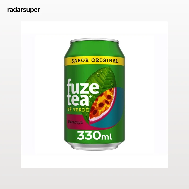 FUZE TEA Refresco de té verde maracuyá lata 33 cl.